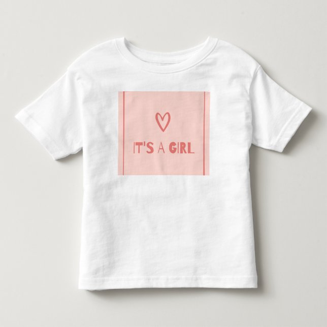 Pour Les Tous Petits T-shirt d'annonce de naissance de bébé fille en ro (Devant)