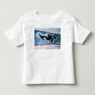 Pour Les Tous Petits T-shirt d'aquarelle de baleine d'orque