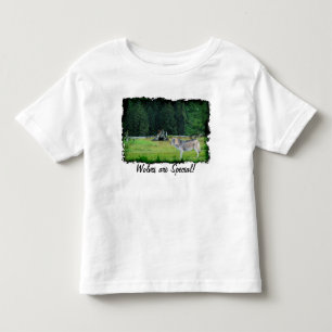 Pour Les Tous Petits T-shirt d'art de la faune de la forêt de Grey Wolf