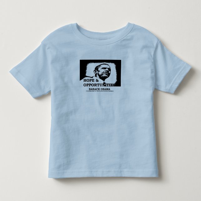 POUR LES TOUS PETITS T-SHIRT DE BARACK OBAMA (Devant)