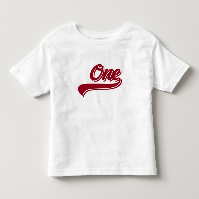 Pour Les Tous Petits T-shirt de baseball d'un an (Devant)