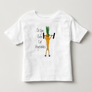 Pour Les Tous Petits T-shirt de carotte d'haltérophilie d'enfant en ba