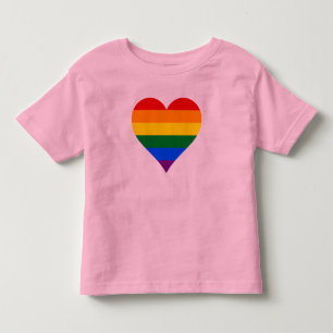 Pour Les Tous Petits T-shirt de coeur de fierté de LGBT