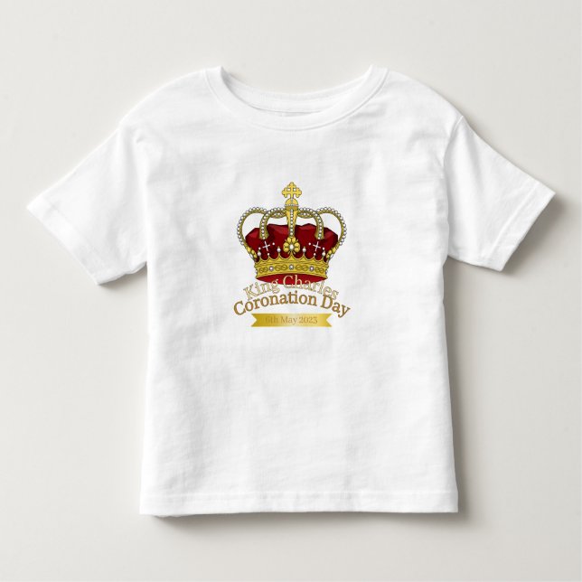 Pour Les Tous Petits T-shirt de la Couronne du jour du couronnement (Devant)