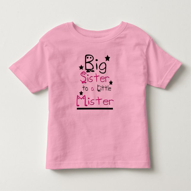 Pour Les Tous Petits T-shirt de la grande soeur Toddler Ringer (Devant)