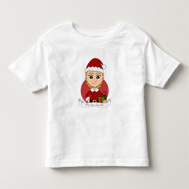 Pour Les Tous Petits T-shirt de la petite fille de Noël (Devant)