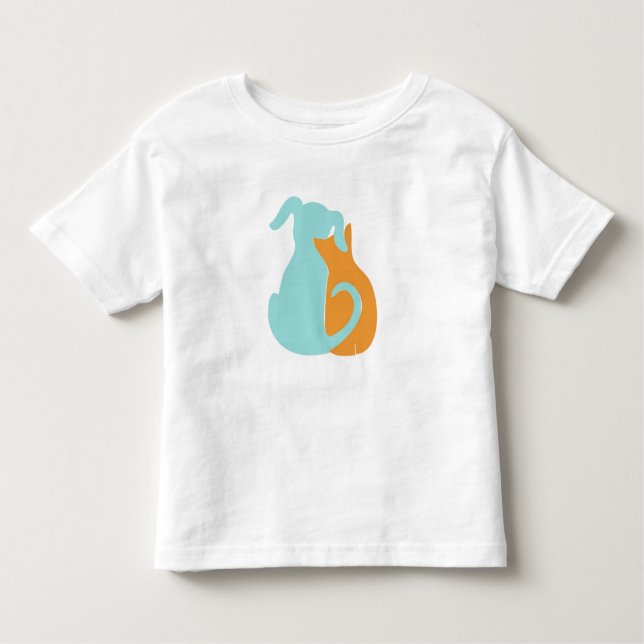 Pour Les Tous Petits T-shirt de l'amant de chien et d'oiseau (Devant)