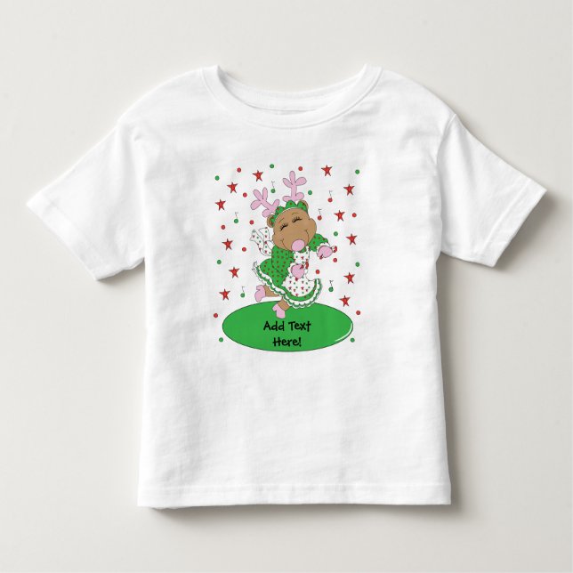Pour Les Tous Petits T-Shirt de Noël Toddler Fine Jersey (Devant)