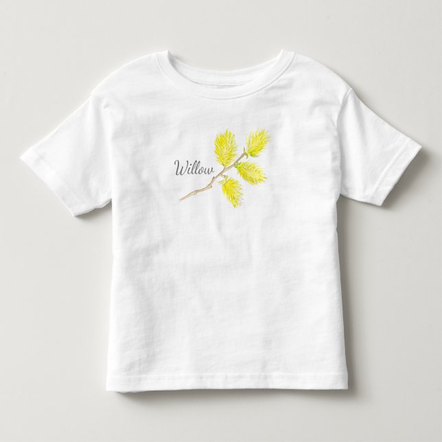 Pour Les Tous Petits T-shirt de nom d'art jaune sauvage (Devant)