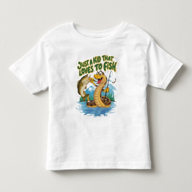 Pour Les Tous Petits T-shirt de serpent et de poisson (Devant)