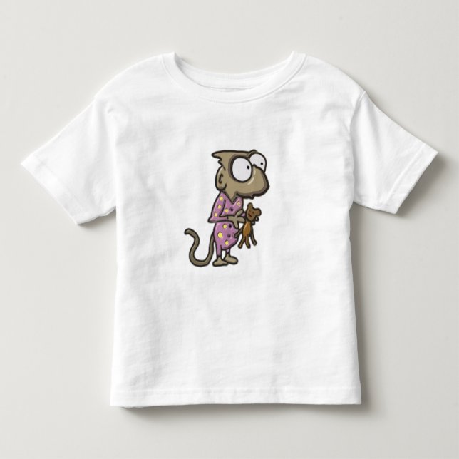 Pour Les Tous Petits T-shirt de singe de pyjama (Devant)