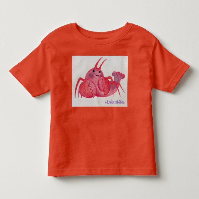 Pour Les Tous Petits T-shirt de vibraphone de homard (Devant)