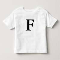 T-shirt décoré d'un monogramme initial de la