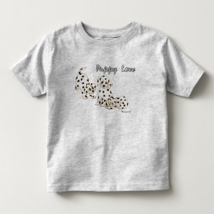 Pour Les Tous Petits T-shirt d'enfant en bas âge d'amour de chiot