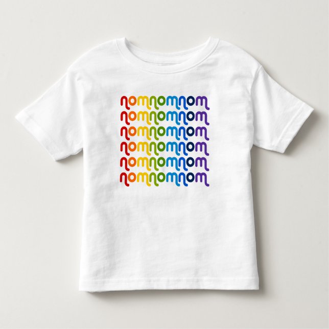 Pour Les Tous Petits T-shirt d'enfant en bas âge d'arc-en-ciel de (Devant)