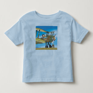 Pour Les Tous Petits T-shirt d'enfant en bas âge de biplan de canard d