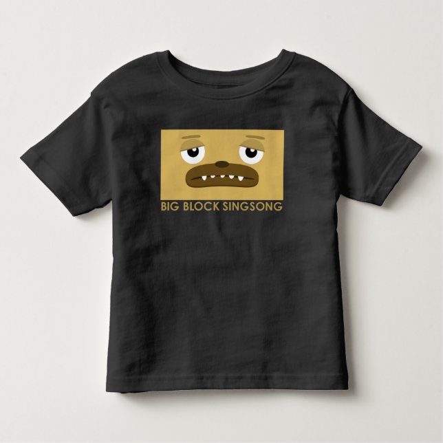 Pour Les Tous Petits T-shirt d'enfant en bas âge de chien de BBSS (Devant)