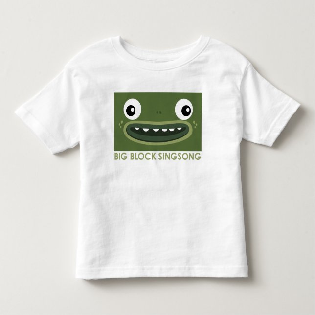Pour Les Tous Petits T-shirt d'enfant en bas âge de grenouille de BBSS (Devant)