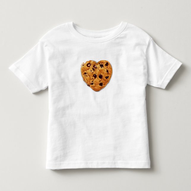 Pour Les Tous Petits T-shirt d'enfant en bas âge de puce de chocolat (Devant)