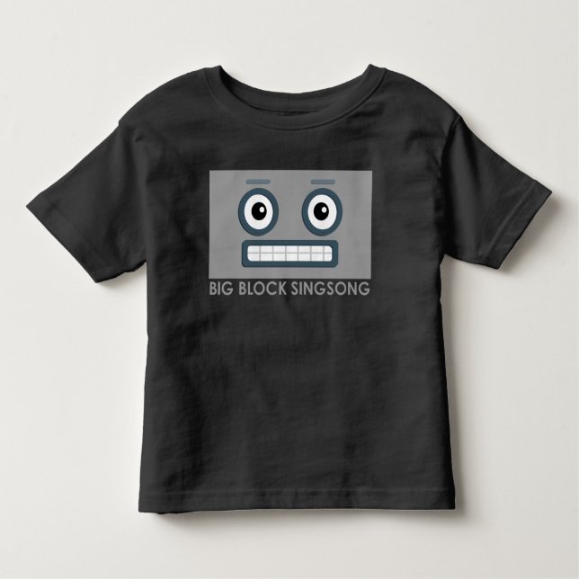 Pour Les Tous Petits T-shirt d'enfant en bas âge de robot de BBSS (Devant)