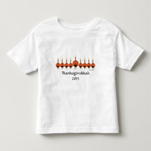 Pour Les Tous Petits T-shirt d'enfant en bas âge de Thanksgivukkah