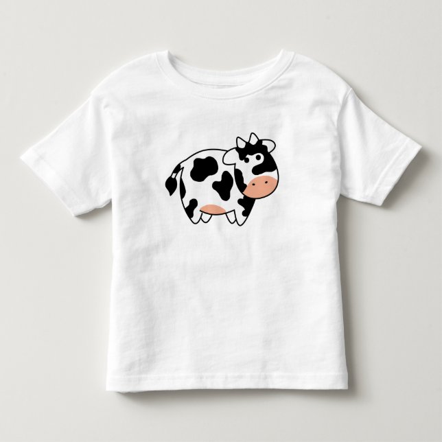 Pour Les Tous Petits T-shirt d'enfant en bas âge de vache (Devant)