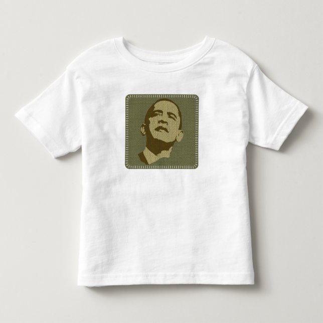 Pour Les Tous Petits T-shirt d'enfant en bas âge d'Obama (Devant)