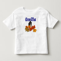 T-shirt d'enfants d'animaux sauvages de gorille