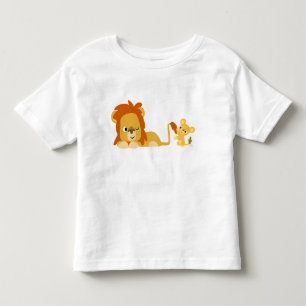 Pour Les Tous Petits T-shirt d'enfants de papa et de CUB de lion