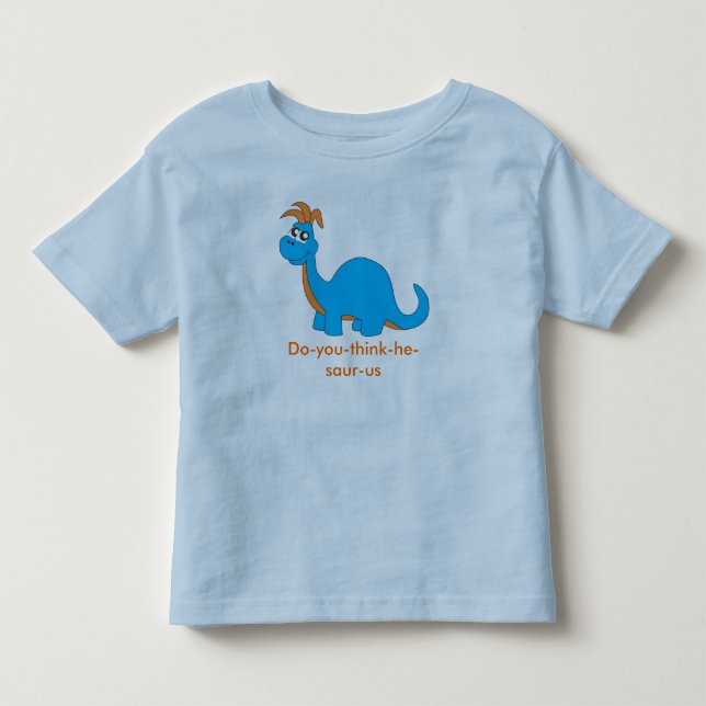 Pour Les Tous Petits t-shirt dinosaure bleu (Devant)