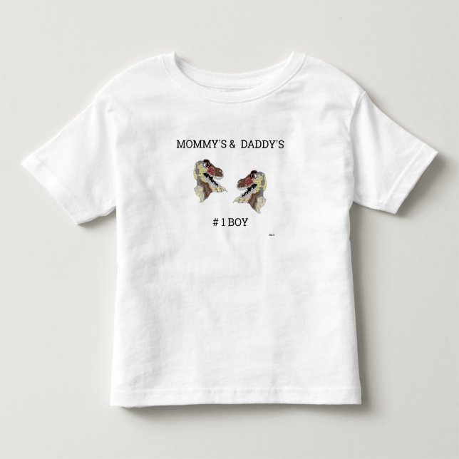 Pour Les Tous Petits T-Shirt : Dinosaures de bébé # 1 GARÇON (Devant)