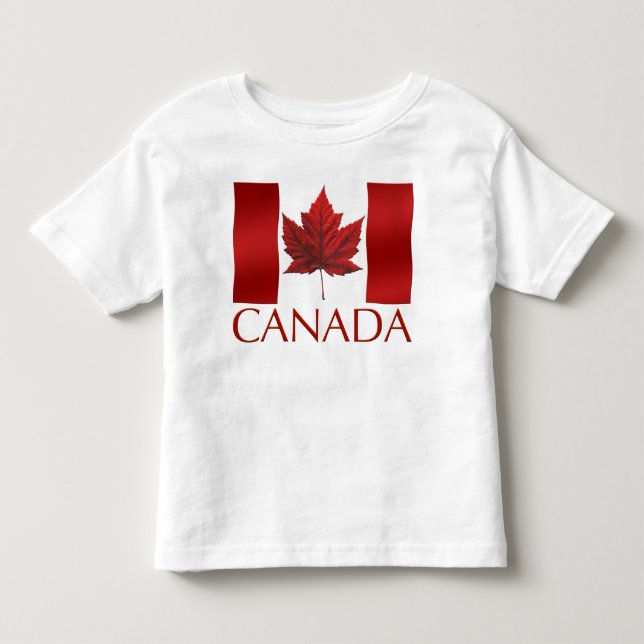 Pour Les Tous Petits T-shirt Drapeau Canada Tee - shirt bébé Canada (Devant)