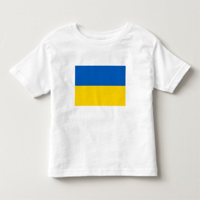Pour Les Tous Petits T-shirt du drapeau patriotique ukrainien Toddler (Devant)