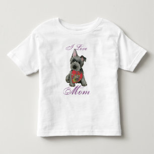 Pour Les Tous Petits T-shirt écossais Terrier Heart Mom Toddler
