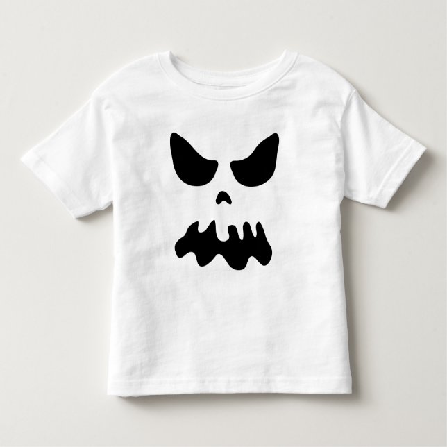 Pour Les Tous Petits T-shirt éffrayant de costume de fantôme de partie (Devant)