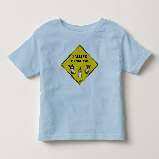 Pour Les Tous Petits T-shirt en baisse de pingouins (Devant)