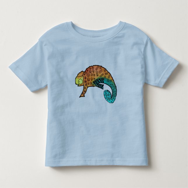Pour Les Tous Petits T-shirt enfant à encre Chameleon (Devant)