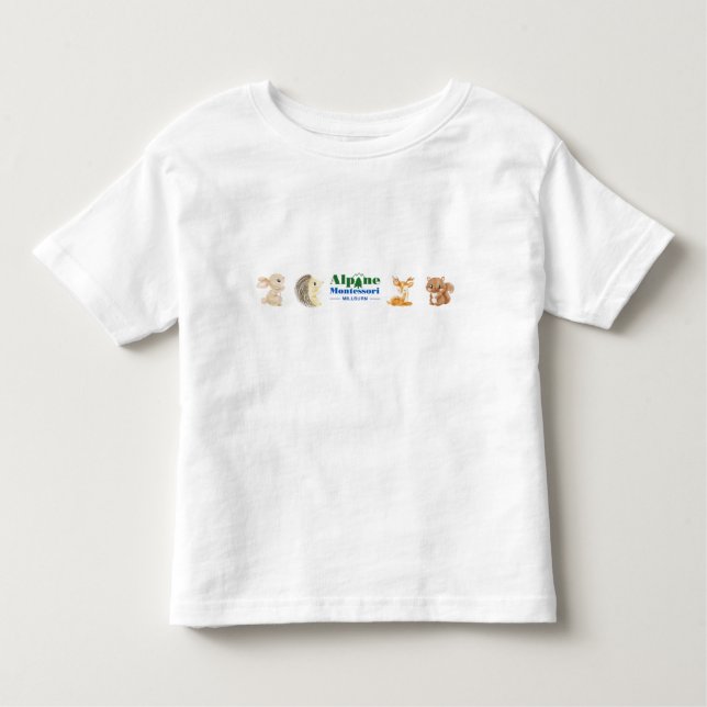 Pour Les Tous Petits T-shirt enfant Alpine Montessori (Devant)