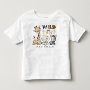 Pour Les Tous Petits T-shirt enfant de la jungle sauvage et trois ans