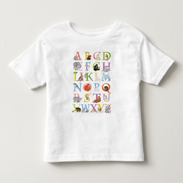 Pour Les Tous Petits T-shirt enfant de l'animal ABC (Devant)