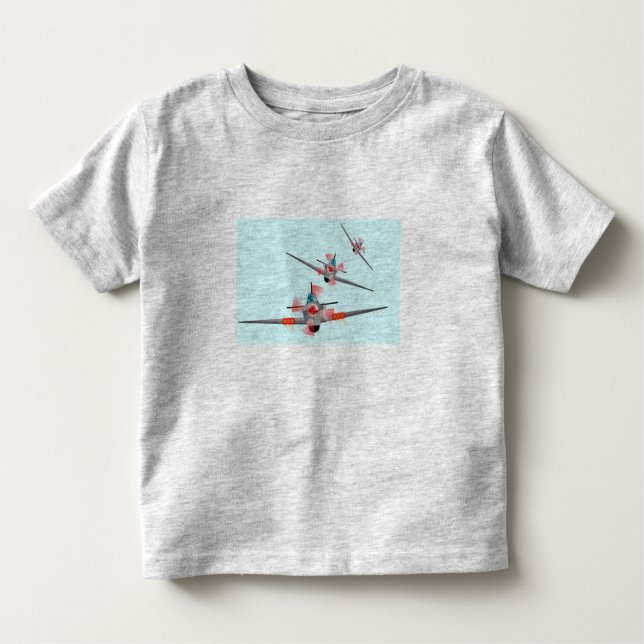 Pour Les Tous Petits T-shirt enfant "Dogfight avion". (Devant)