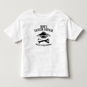 Pour Les Tous Petits t-shirt enfant noir Bob's Saucer Repair logo