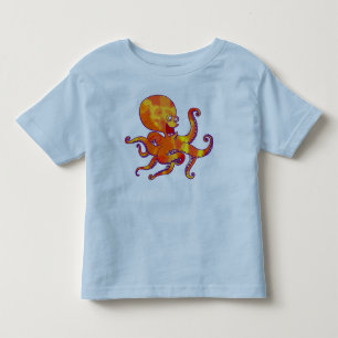 Pour Les Tous Petits T-shirt enfant pieuvre dessin animé drôle