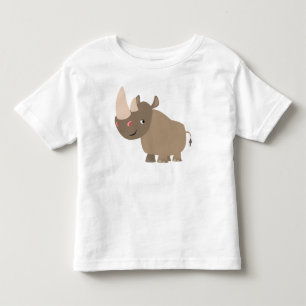 Pour Les Tous Petits T-shirt enfant rhinocéros de dessin animé silencie