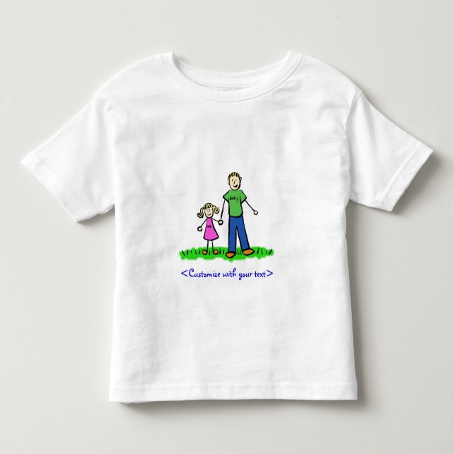 Pour Les Tous Petits T-shirt fille de papa (blond) (Devant)