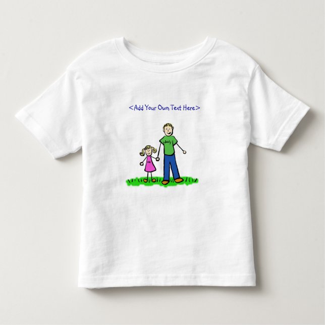 Pour Les Tous Petits T-shirt fille de papa (blond) (Devant)