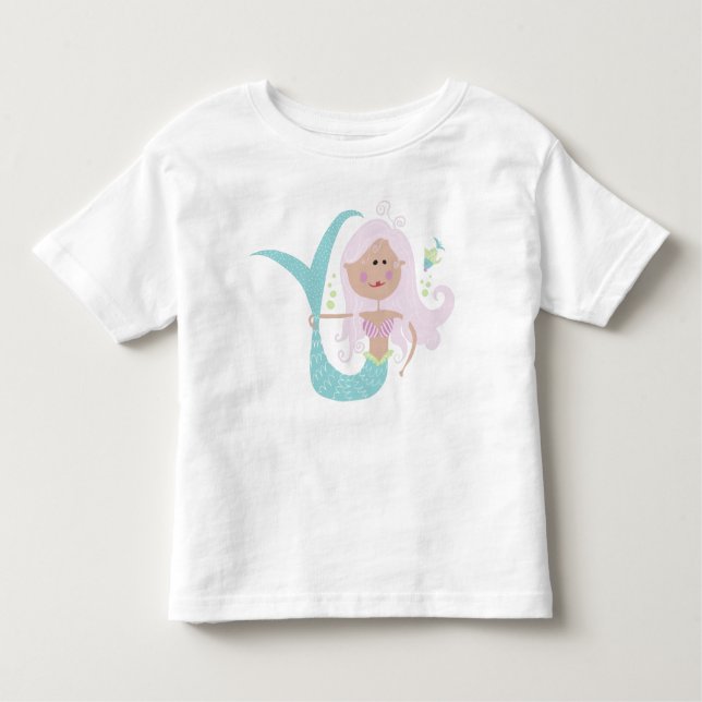 Pour Les Tous Petits T-shirt Filles Sirènes (Devant)