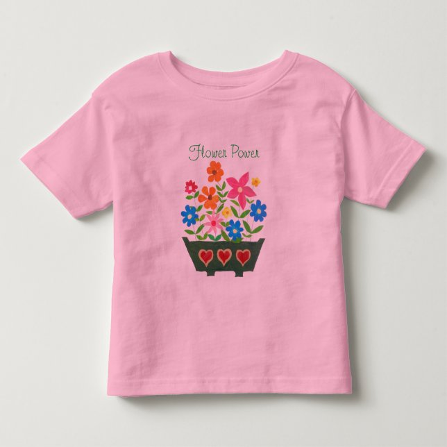 Pour Les Tous Petits T-shirt 'Flower Power' (Devant)