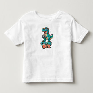 Pour Les Tous Petits T-Shirt Funny Code Rex - Codeur & Dev Dinosaure Mi