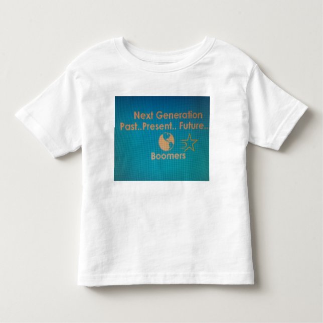 Pour Les Tous Petits T-Shirt Garçons & Filles Prochaine Génération Turq (Devant)